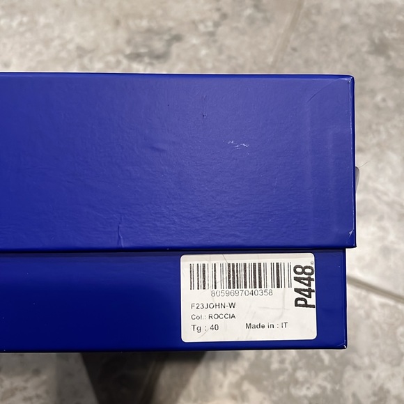 P448 John Roccia Low Top Sneakers, Brown Size 40 New in Box - Picture 10 of 11